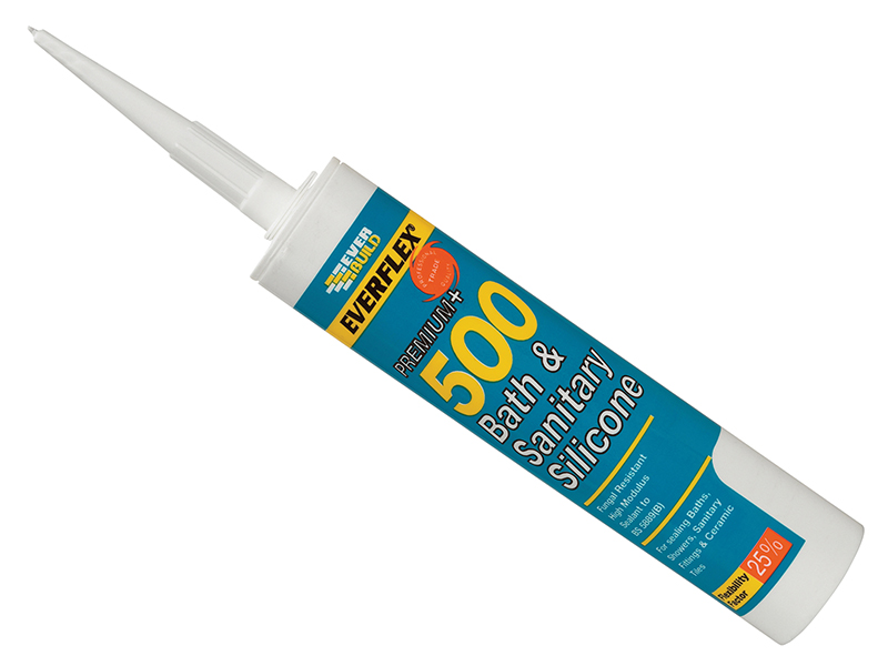 EVB500GY - 500 Bath & Sanitary Silicone Sealant Manhattan Grey 290ml