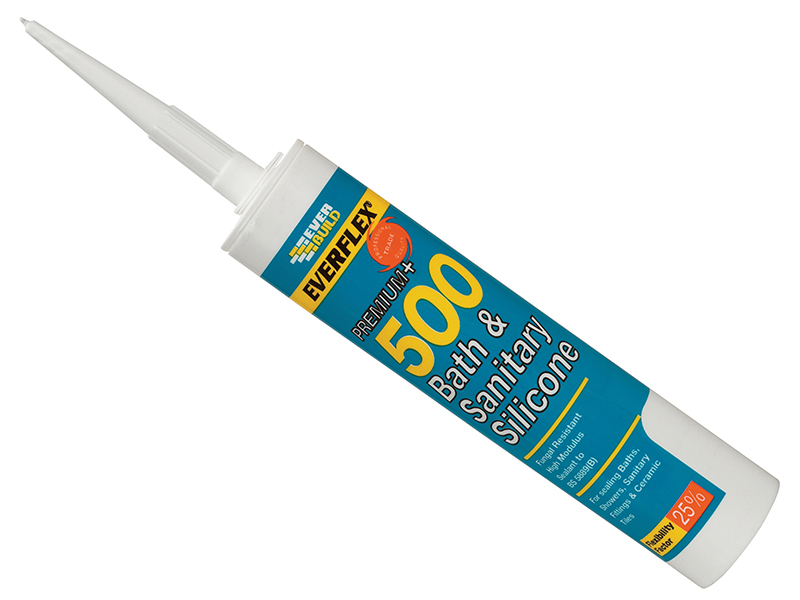 EVB500SAND - 500 Bath & Sanitary Silicone Sealant Sandstone 290ml