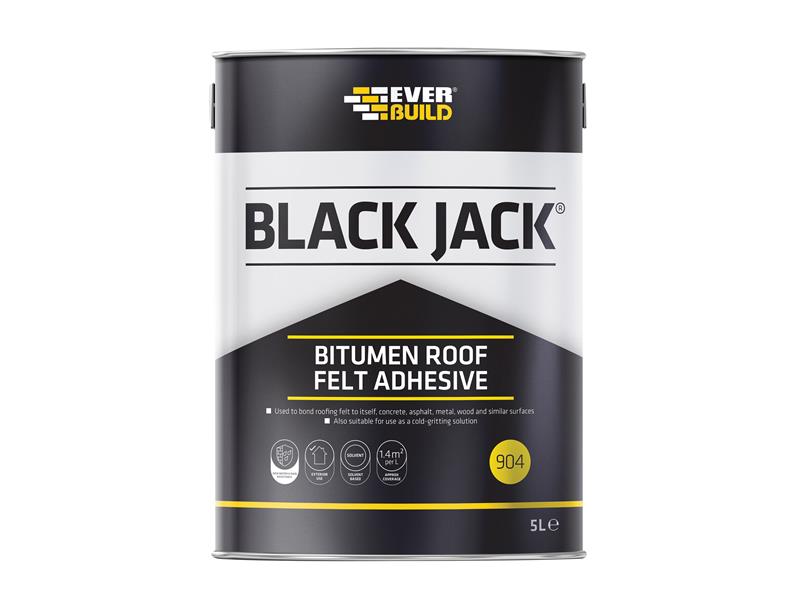 Black Jack 904 Bitumen Roof Felt Adhesive 5 litre