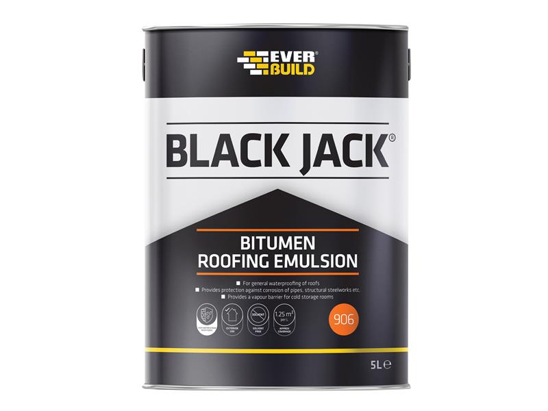 EVB90605 - Black Jack 906 Bitumen Roofing Emulsion 5 litre