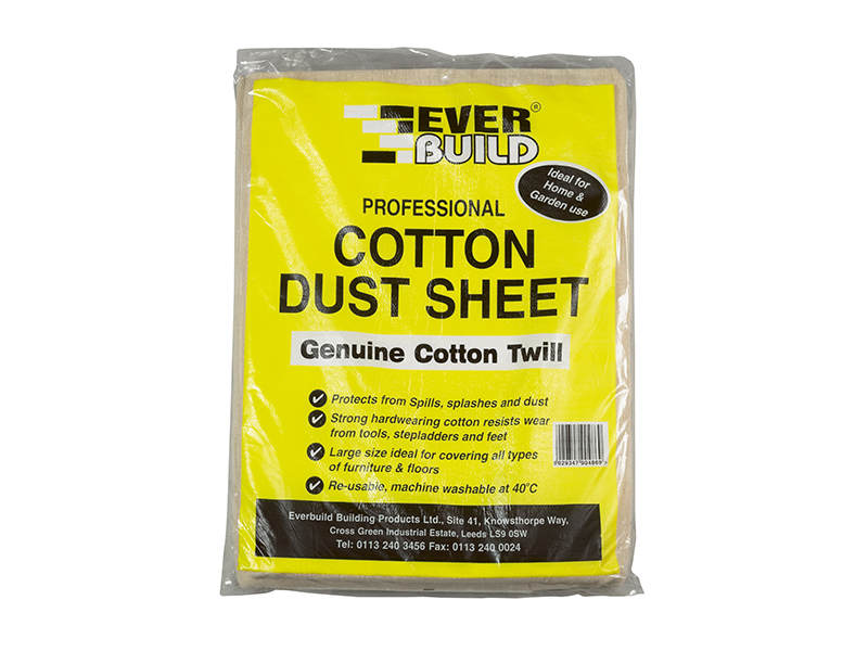 EVBDUST - Cotton Dust Sheet 3.6 x 2.7m