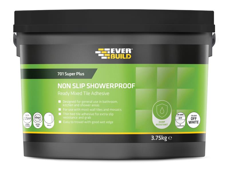 EVBNS02 - 701 Acrylic Non Slip Tile Adhesive 3.75kg