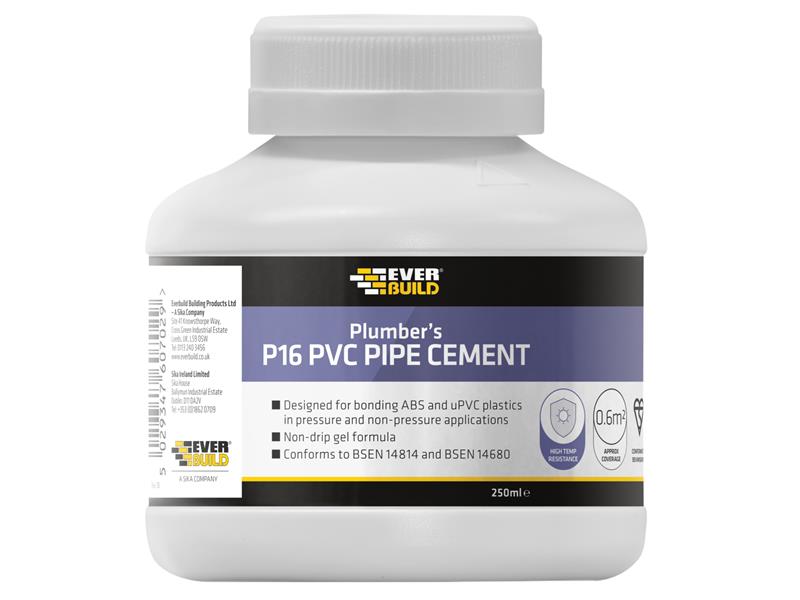 EVBP16PIPE - P16 Plumber's PVC Pipe Cement 250ml