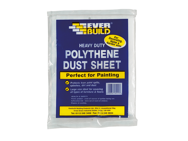 EVBPOLYDS129 - Polythene Dust Sheet 3.6 x 2.7m
