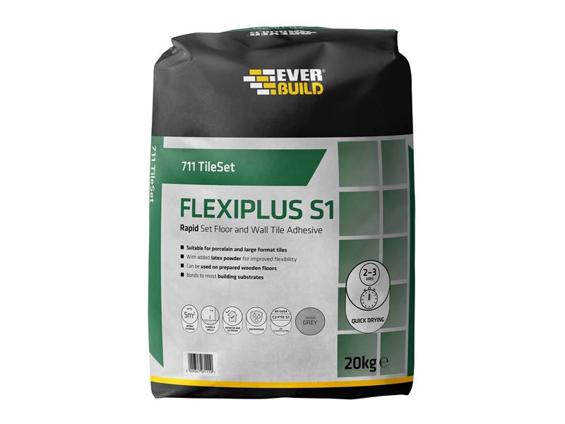 Rapid Set Flexiplus Tile Adhesive 20kg