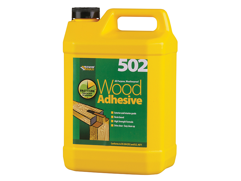EVBWOOD5 - 502 All Purpose Weatherproof Wood Adhesive 5 litre