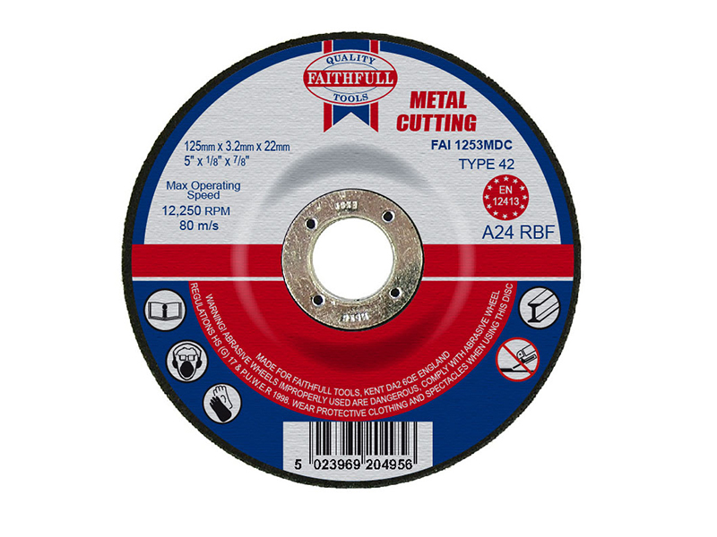 FAI1253MDC - Depressed Centre Metal Cutting Disc 125 x 3.2 x 22.23mm