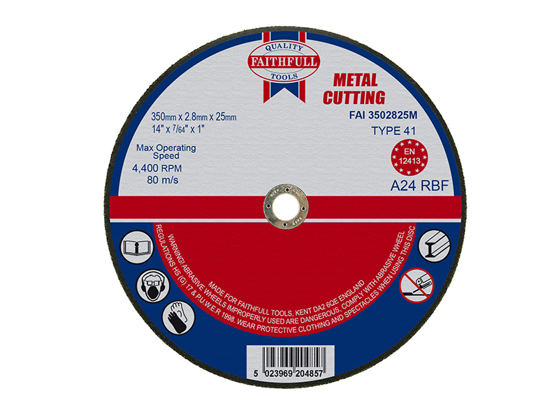 FAI3502825M - Metal Cut Off Disc 355 x 2.8 x 25.4mm