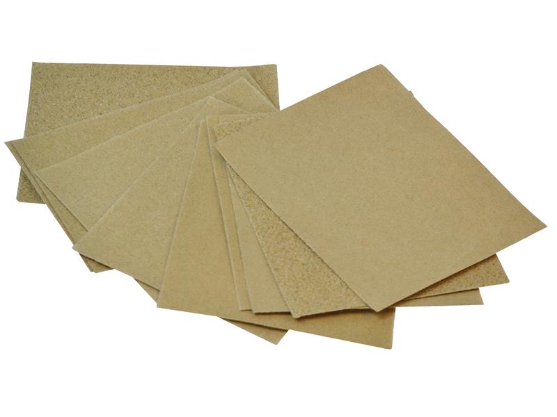 FAIACBGPA - Cork Block Glasspaper Sanding Sheets Assorted (Pack 10)