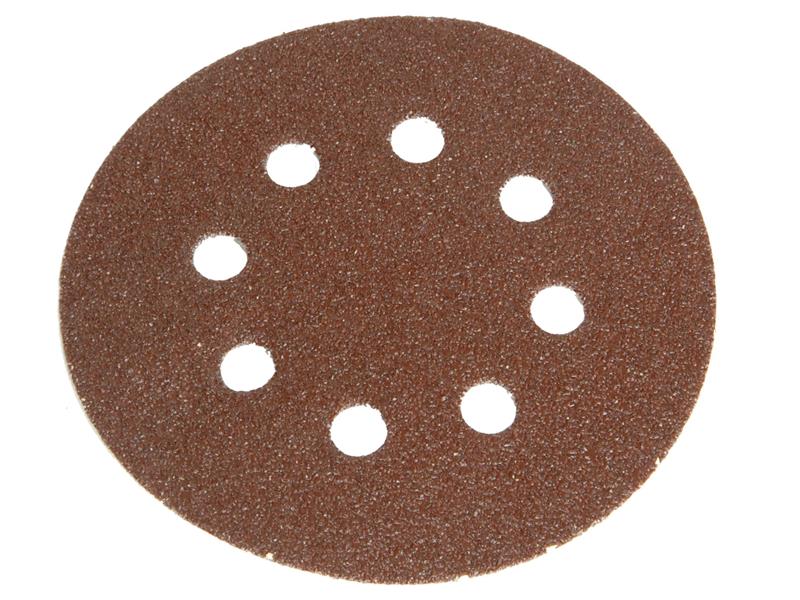 FAIADHL125M - Hook & Loop Sanding Disc DID3 Holed 125mm x 80G (Pack 5)