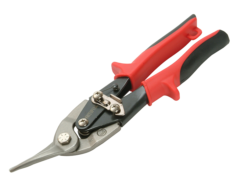 FAIAS10R - Red Compound Aviation Snips Left Cut 250mm (10in)