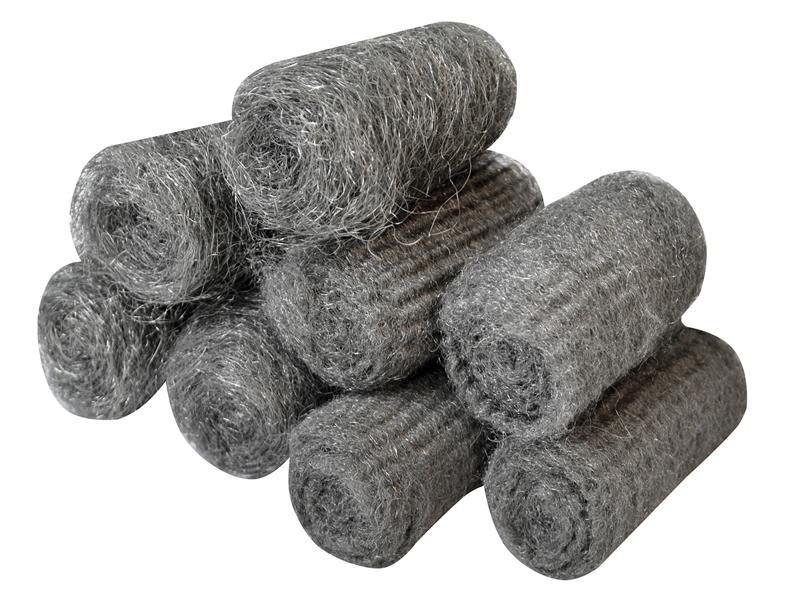 FAIASW8A - Steel Wool Assorted Grades 20g Rolls (Pack 8)