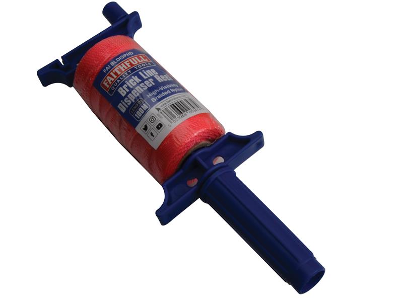 Brick Line Dispenser Reel with Hi-Vis Line 100m 330ft