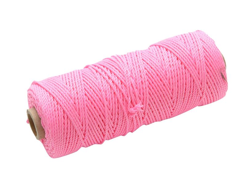 Hi Vis Nylon Brick Line 105m (344ft) Pink