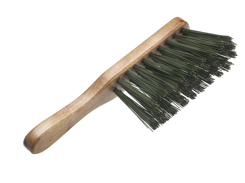 FAIBRHANDSTI - Stiff Green PVC Hand Brush 275mm (11in)