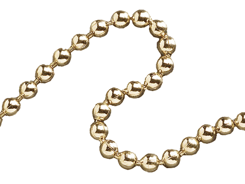 FAICHBPB3210 - Ball Chain Polished Brass 3.2mm x 10m
