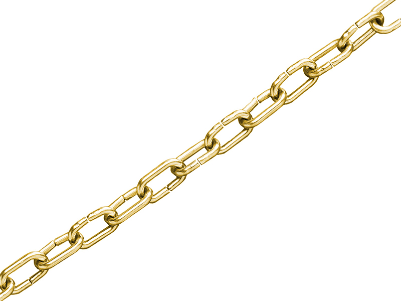FAICHCC1610B - Clock Chain Polished Brass 1.6mm x 10m