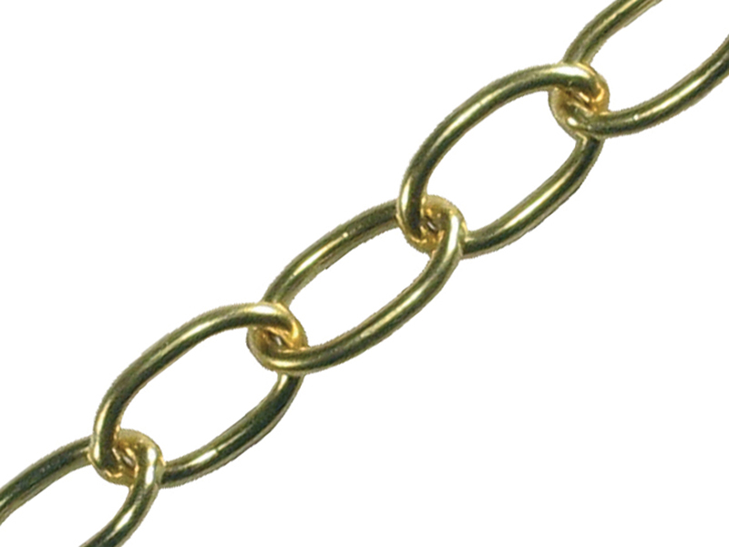 FAICHOP18 - Oval Chain 1.8mm x 10m Polished Brass