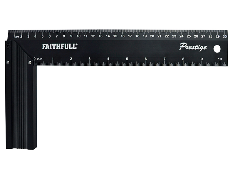 FAICS12CNC - Prestige Try Square Black Aluminium 300mm (12in)