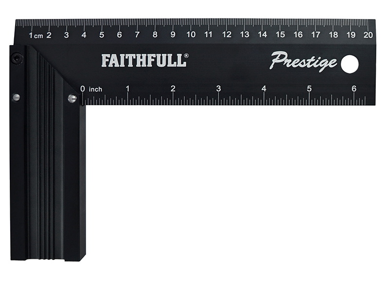 FAICS8CNC - Prestige Try Square Black Aluminium 200mm (8in)