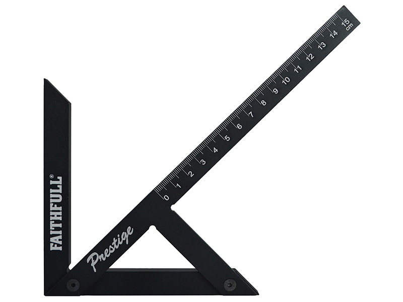FAICSQ15CNC - Prestige Centre Finder Gauge Black Aluminium 150mm
