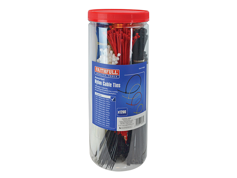 FAICT1200 - Cable Ties (Barrel Pack 1200)