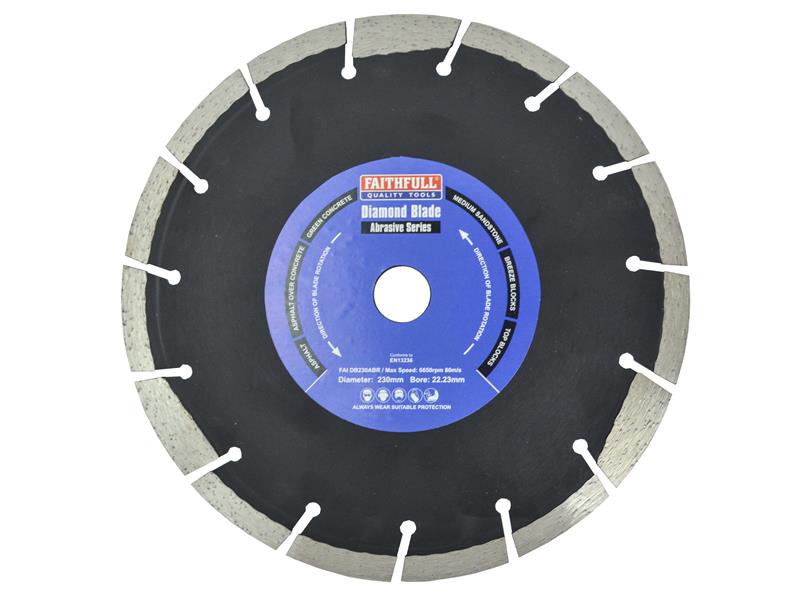 FAIDB230ABR - Abrasive Diamond Blade 230 x 22.23mm