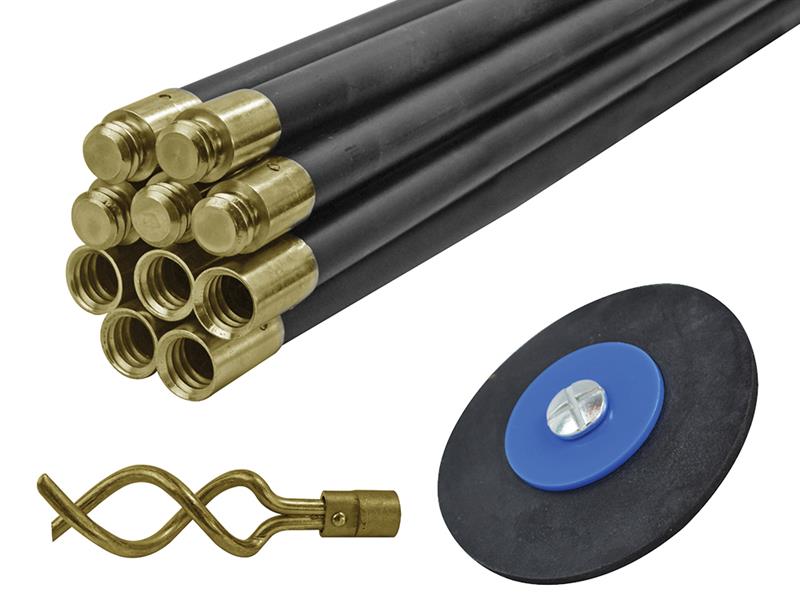 FAIDRSET12 - Universal Drain Clean Set (10 x Rods Plunger & Worm)