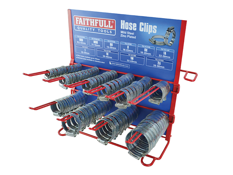 FAIHCDISP - Hoseclip Display C/W Stock 100Pc