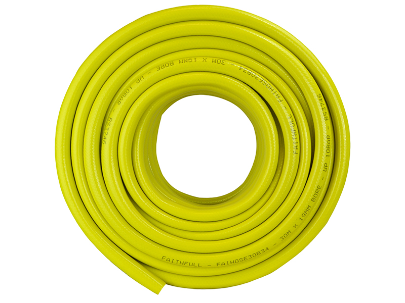 FAIHOSE30B34 - Heavy-Duty Reinforced Builder's Hose 30m 19mm (3/4in) Diameter