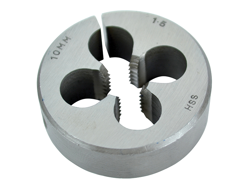 HSS Straight Flute Split Die M10 x 1.50 1.1/2in OD