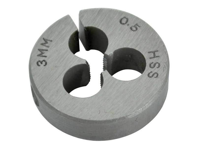 HSS Straight Flute Split Die M3 x 0.5 13/16in OD