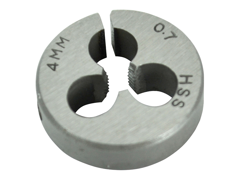 HSS Straight Flute Split Die M4 x 0.7 13/16in OD