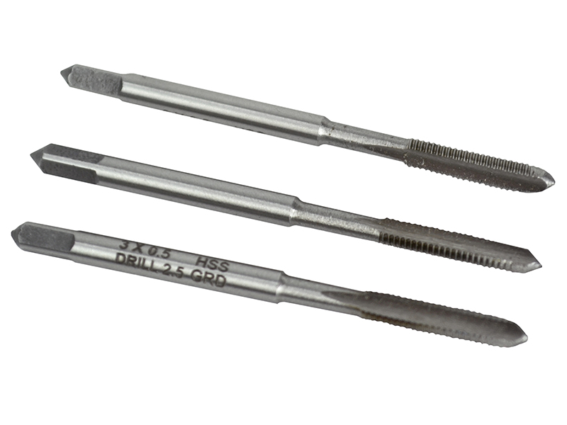 HSS Straight Flute Tap Set M3 x 0.5 3 Piece