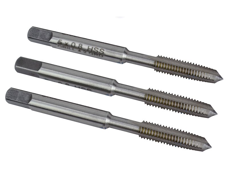 HSS Straight Flute Tap Set M5 x 0.8 3 Piece