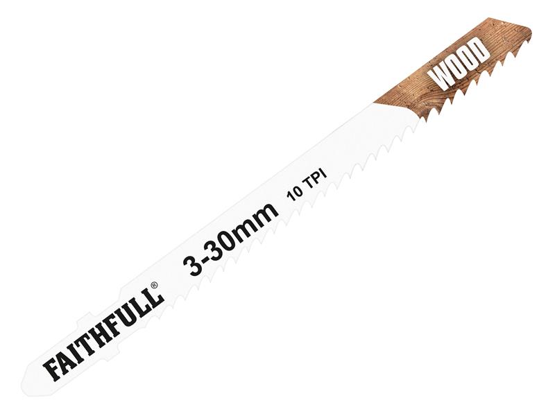 FAIJBT101B - Wood Jigsaw Blades Pack of 5 T101B
