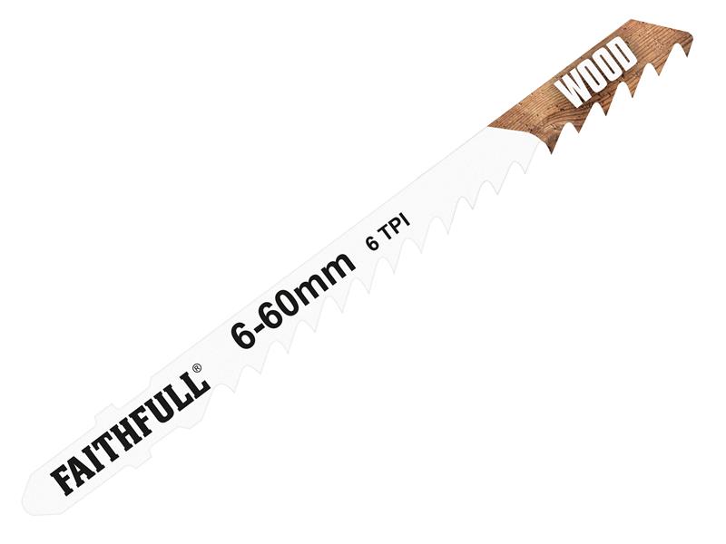 FAIJBT101DP - Wood Jigsaw Blades Pack of 5 T101DP