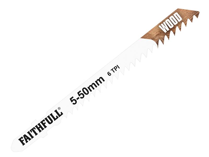 FAIJBT144D - Wood Jigsaw Blades Pack of 5 T144D