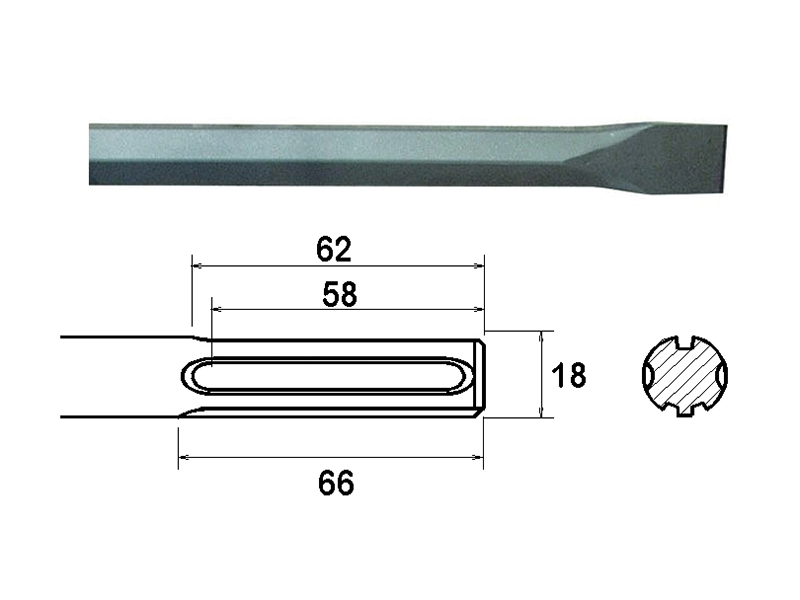 FAIMAXC300 - SDS Max Chisel 300mm