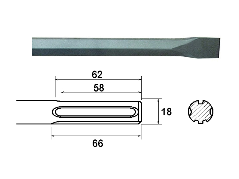 FAIMAXC400 - SDS Max Chisel 400mm