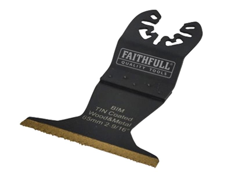 FAIMFBM65 - Multi-Functional Tool Bi-Metal Flush Cut TiN Coated Blade 65mm