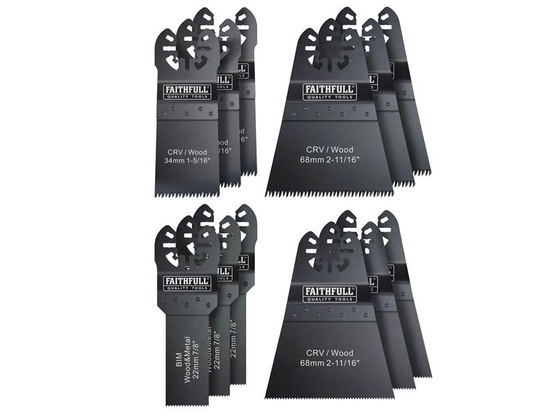 Multi-Function Tool Blade Set 12 Piece