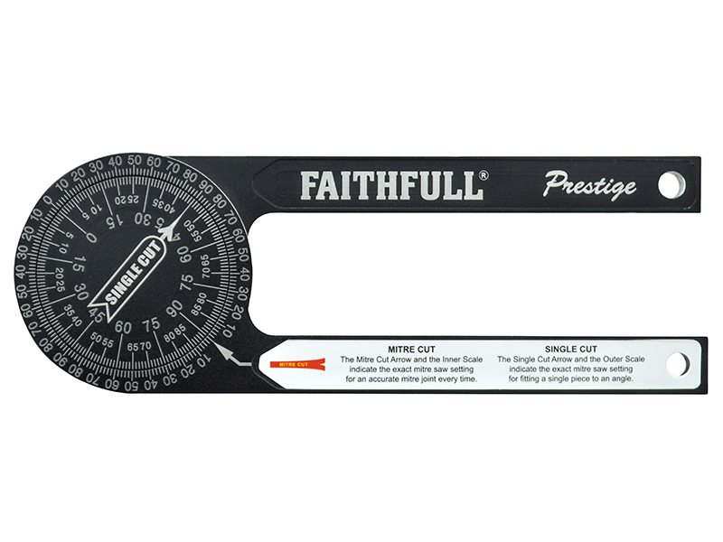 FAIMSPCNC - Prestige Mitre Saw Protractor Black Aluminium