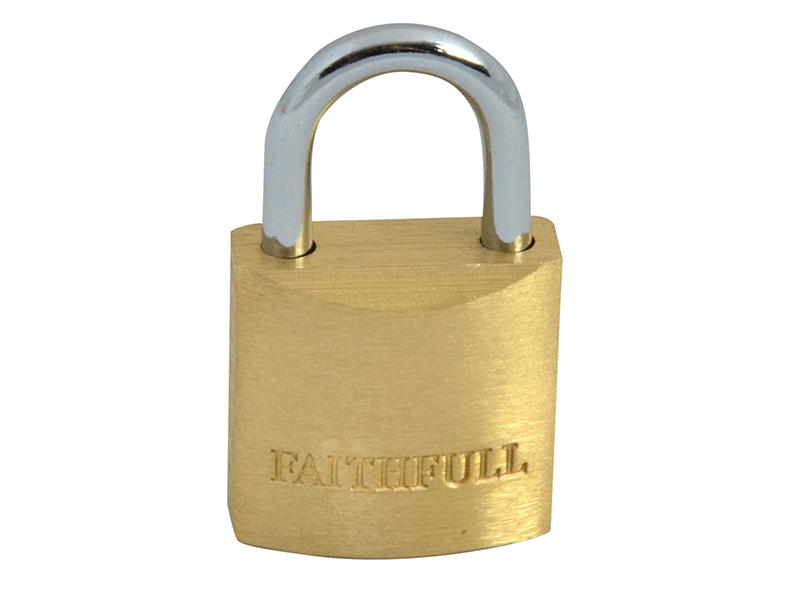 FAIPLB20 - Brass Padlock 20mm 3 Keys