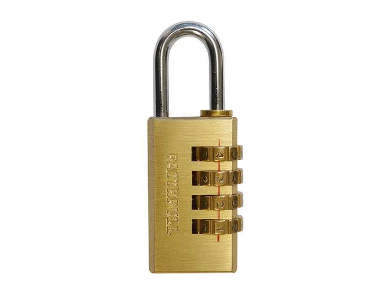 FAIPLB20COM - Brass Combination Padlock 20mm