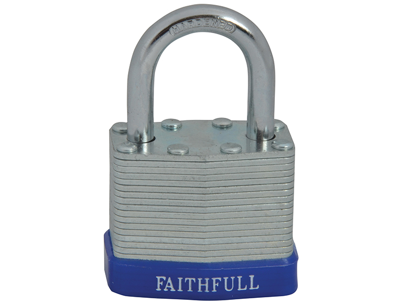 FAIPLLAM40 - Laminated Steel Padlock 40mm 3 Keys