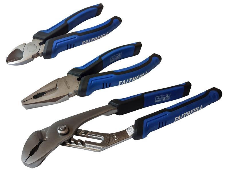 FAIPLSET3N - Soft Grip Pliers Set 3 Piece