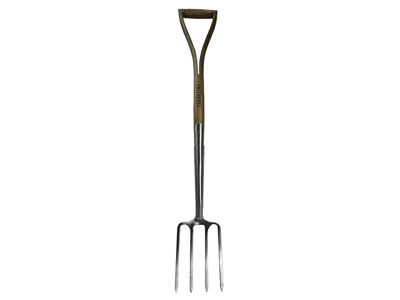 FAIPRESDFSS - Prestige Stainless Steel Digging Fork Ash Handle