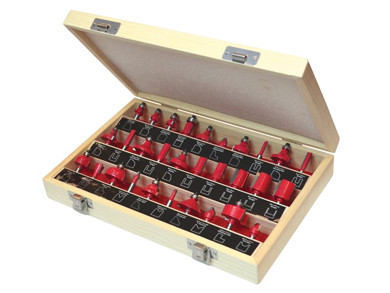 1/4in TCT Router Bit Set 30 Piece