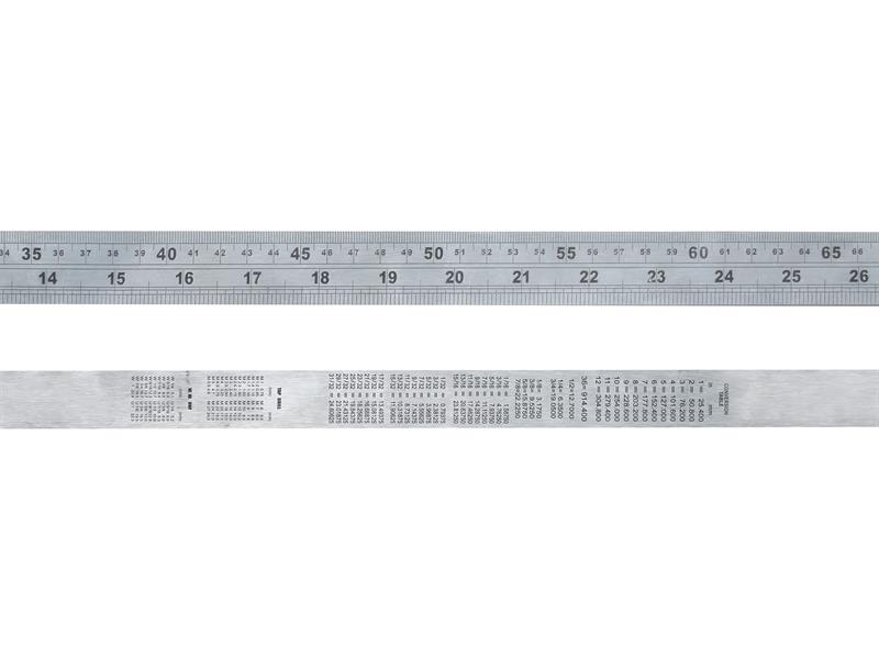 FAIRULE1000S - Steel Rule 1m / 39in x 30mm